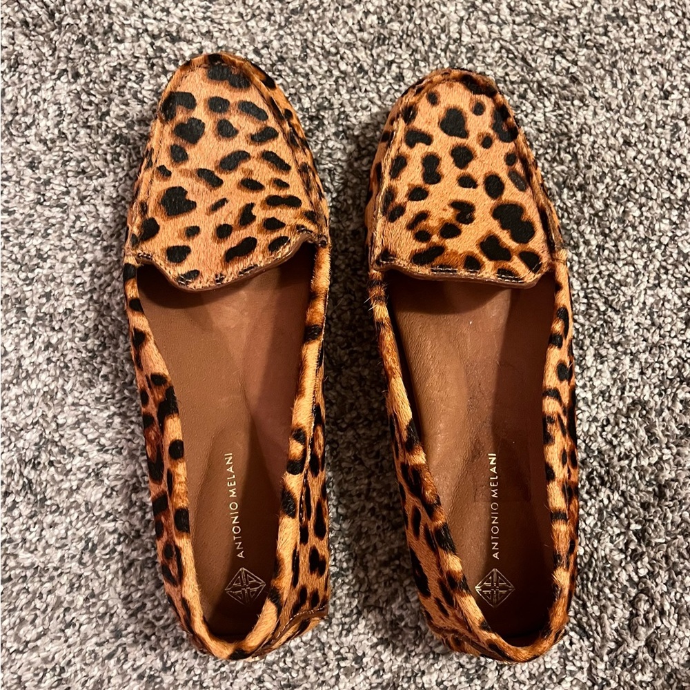 NWOT.  Antonio Melani Calf Hair Loafers